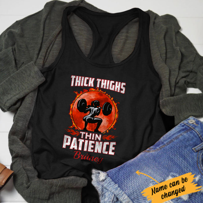 Personalized Gym Thick Thigh Racerback Tank JL75 95O34 1
