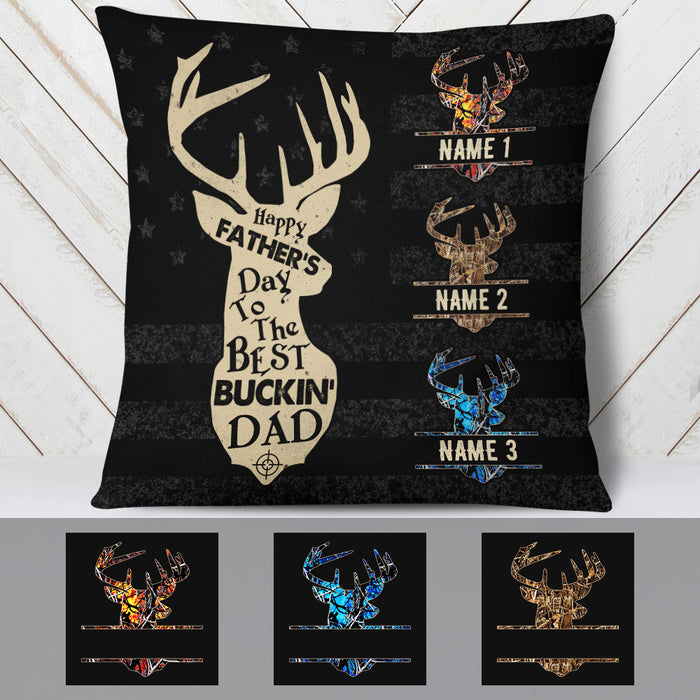 Personalized Hunting Dad Grandpa Fathers Day Pillow AP175 30O36 (Insert Included) 1