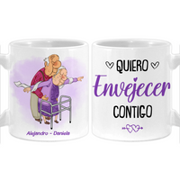 Personalized Spanish Couple Gift Quiero Envejecer Contigo Mug 31008 thumb 1