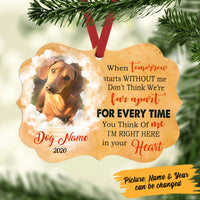 Personalized Dog Memorial MDF Benelux Ornament NB121 85O60 thumb 1