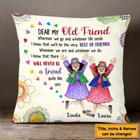 Personalized Gift For Old Friends Whatever Life Sends Pillow 30709 thumb 1