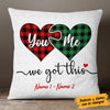 Personalized You & Me Heart Couple Pillow JR291 95O53 1