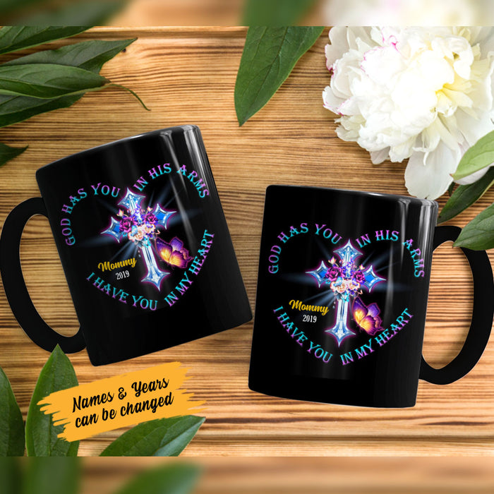 Personalized Memorial Mom Dad In My Heart Mug AP11 95O58 1