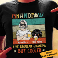 Personalized Cooler Dog Grandpa T Shirt MR224 65O34 thumb 1