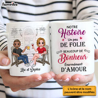 Personalized Gift For Couple French Our History Mug 30816 thumb 1