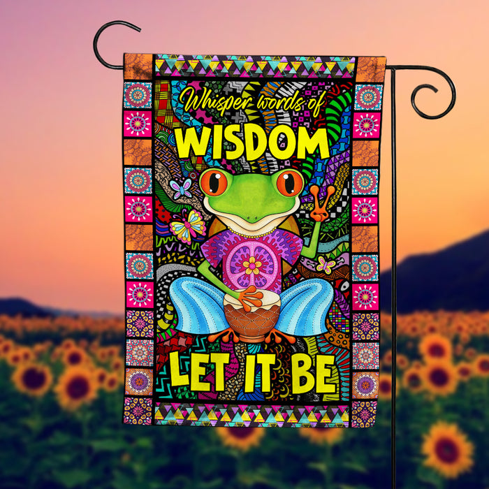 Hippie Let It Be Frog Flag JL91 65O36 1