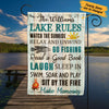 Personalized Lake Rules Garden Flag JN271 85O34 1