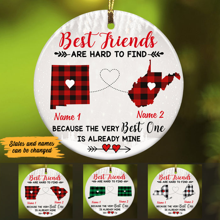 Personalized Best Friends Long Distance  Ornament SB2424 30O47 1