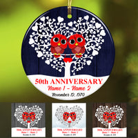 Personalized Anniversary Owl Ornament SB231 65O36 thumb 1