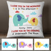 Personalized Elephant Mom And Baby Love Pillow FB248 81O47 1
