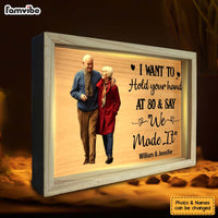 Personalized Couple Gift  We Made It Picture Frame Light Box 31419 thumb 1