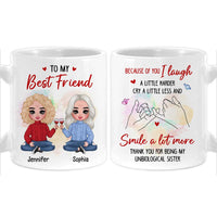 Personalized Gift For Friend My Unbiological Sister Mug 31115 thumb 1