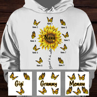 Personalized Mom Grandma Sunflower Hoodie MR262 30O60 thumb 1
