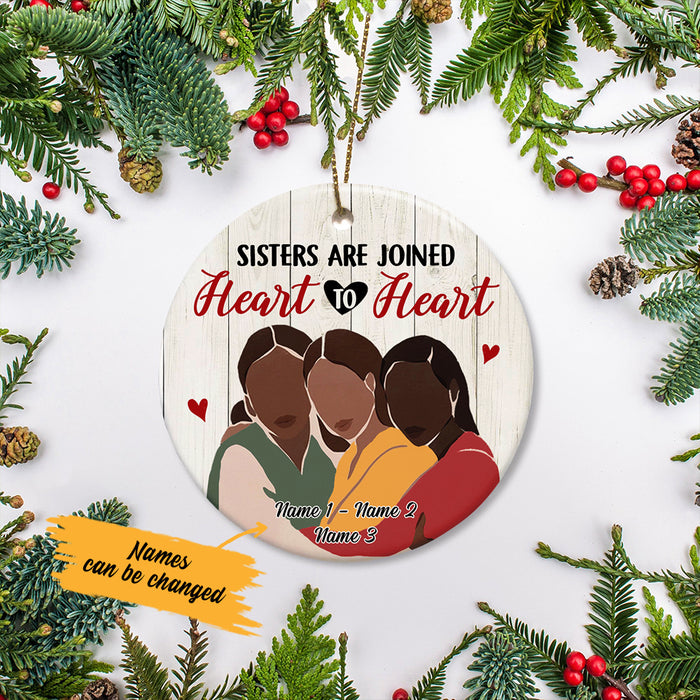 Personalized Heart To Heart BWA Friends  Ornament SB221 29O57 1