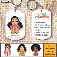 Personalized Mental Health Gift For Granddaughter Little Reminders Aluminum Keychain 22837 thumb 1