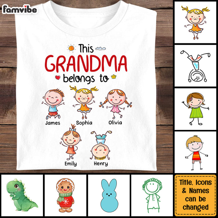Personalized Gift For This Grandma Belongs To Shirt - Hoodie - Sweatshirt 30533 1