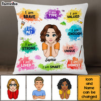 Personalized Gift For Granddaughter  I Am Brave Pillow 23145 thumb 1