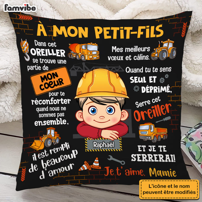 Personalized Gift For Grandson French Hug This Pillow 30735 1