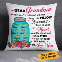 Personalized Mom Grandma Bee Bottle Pillow MR112 65O34 (Insert Included) thumb 1