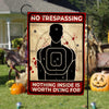 No Trespassing Halloween Flag AG193 85O47 1