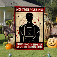 No Trespassing Halloween Flag AG193 85O47 thumb 1