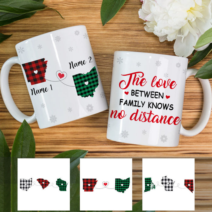 Personalized The Love Between Family Knows No Distance Mug NB182 73O53 1