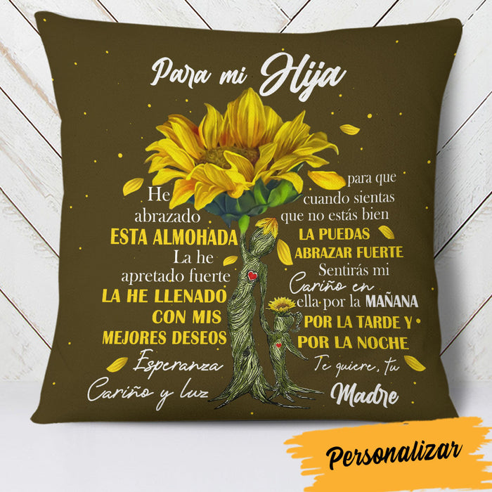 Personalized Mom Grandma Spanish Mamá Abuela Tree Pillow AP85 95O60 (Insert Included) 1