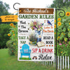 Personalized Garden Rules Gardening Flag AG201 67O47 1