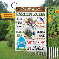 Personalized Garden Rules Gardening Flag AG201 67O47 thumb 1