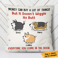 Personalized Dog Wiggle Butt  Pillow SB243 81O58  (Insert Included) thumb 1