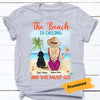 Personalized Dog Mom At Beach T Shirt JN84 95O58 1