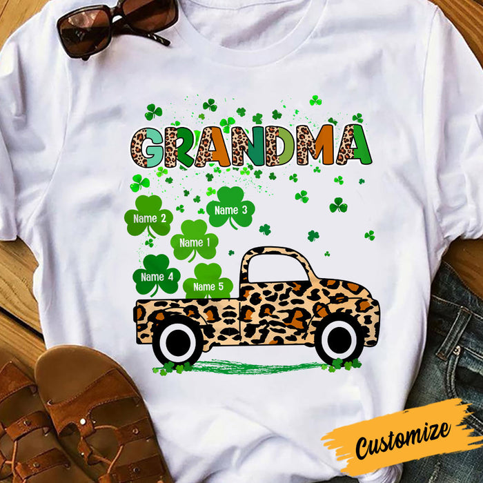 Personalized Grandma Patrick's Day T Shirt FB153 95O36 1