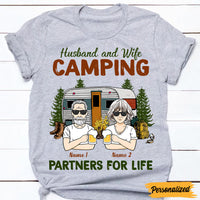 Personalized Couple Camping Partners For Life T Shirt JN173 95O47 thumb 1