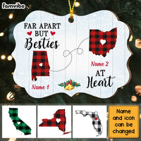 Personalized Long Distance State Map Benelux Ornament NB165 30O47 thumb 1