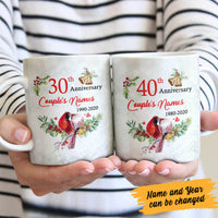 Personalized Wedding Anniversary Cardinals Mug OB23 30O60 thumb 1