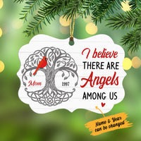 Personalized Cardinal Memorial Mom Dad Benelux Ornament NB164 30O34 thumb 1