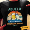 Personalized Dad Grandpa Promoted Spanish Papá Abuelo T Shirt AP165 95O60 1