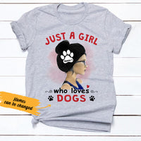 Personalized Just A Mom Who Loves Dog T Shirt AP32 95O36 thumb 1