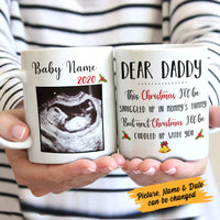 Personalized Baby Ultrasound Dear Dad Mug NB125 81O58 thumb 1
