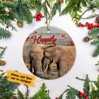 Personalized Elephant Couple  Ornament SB163 67O36 thumb 1