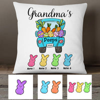 Personalized Grandma Peeps Easter Truck Pillow FB192 67O53 (Insert Included) thumb 1