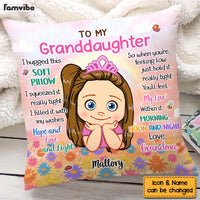Personalized Gift For Granddaughter Hug This Pillow 32173 thumb 1