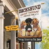 Personalized Dachshund Dog Bar Group Therapy Flag AG192 87O58 1