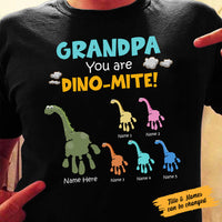 Personalized Dad Dinosaur T Shirt MY191 26O58 thumb 1