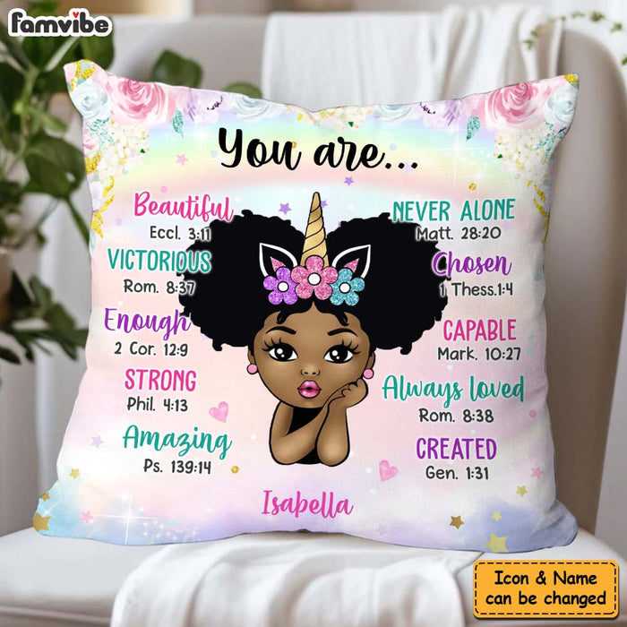 Personalized Gift For Granddaughter Kid Unicorn You Are Pillow 31054 1
