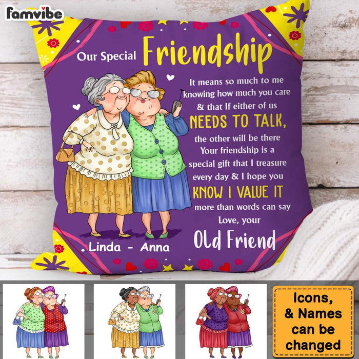 Personalized Gift For Old Friends Gift That I Treasure Pillow 30861 1