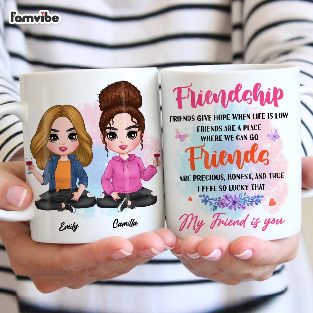 Personalized Friends Gift I Feel So Lucky That  My Friend Is You Mug 31218 Primary Mockup