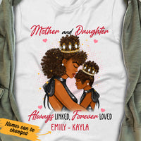 Personalized BWA Mom And Daughter Queen T Shirt AG62 29O53 thumb 1