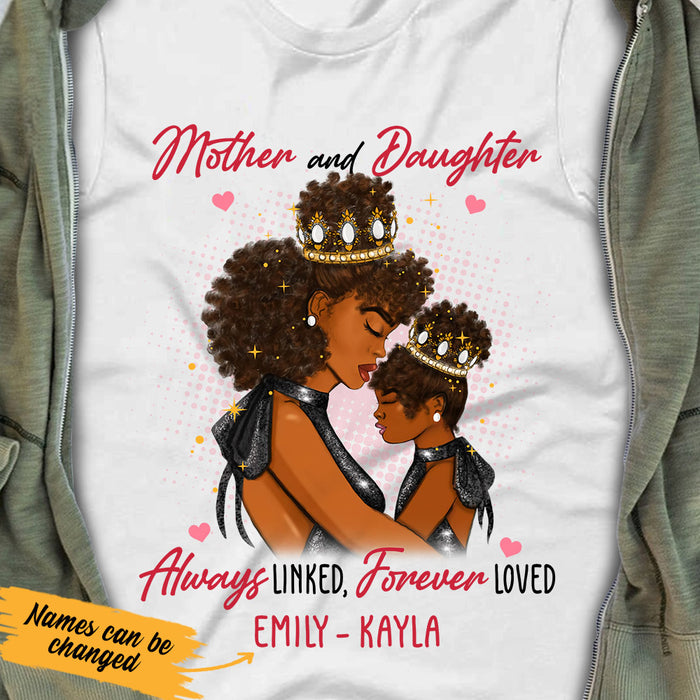 Personalized BWA Mom And Daughter Queen T Shirt AG62 29O53 1