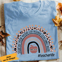Personalized Teacher Love Inspire T Shirt JN32 30O58 thumb 1